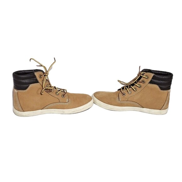 Timberland Boots Dausette Sneaker Boots in Wheat Nubuck Leather Womens Size 6 - Picture 5 of 11